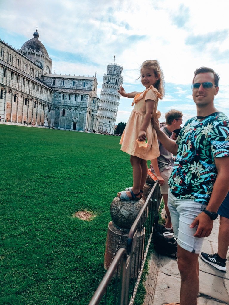 Pisa met kleine kinderen Toscane 