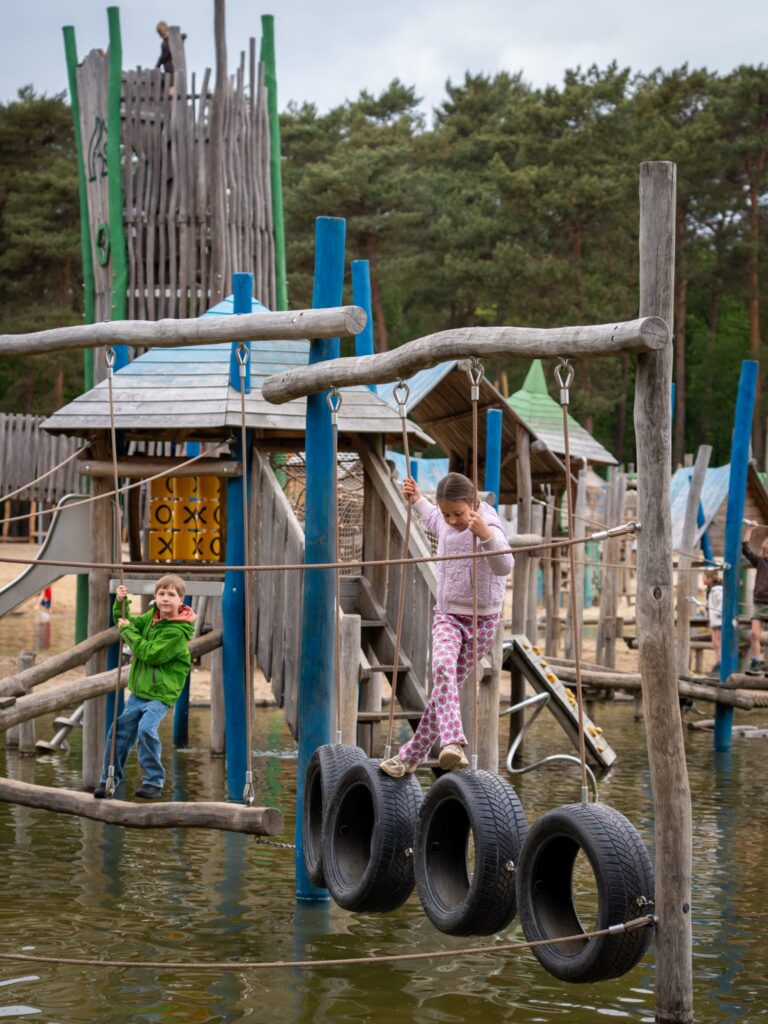 Lilse bergen met kinderen